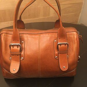 Etienne Aigner Brown Leather Purse with Buckles